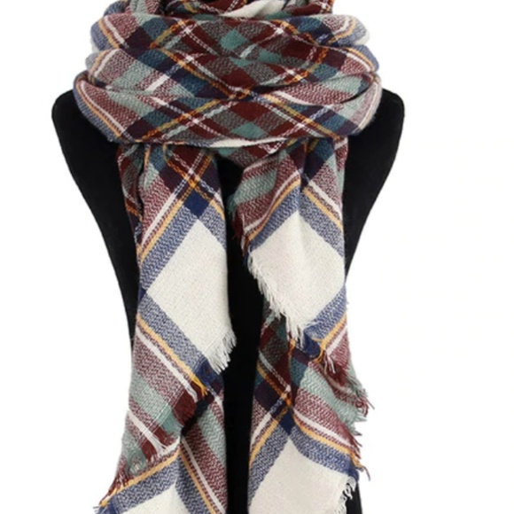 Accessories - Plaid winter scarf NWOT